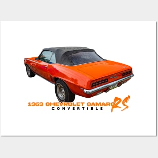 1969 Chevrolet Camaro RS Convertible Posters and Art